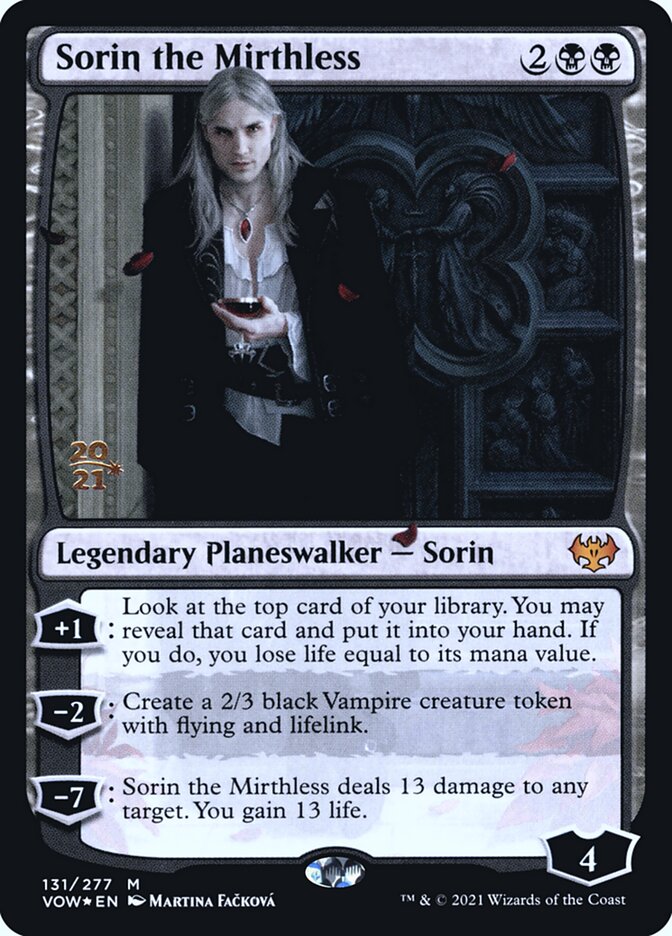 Sorin the Mirthless card front