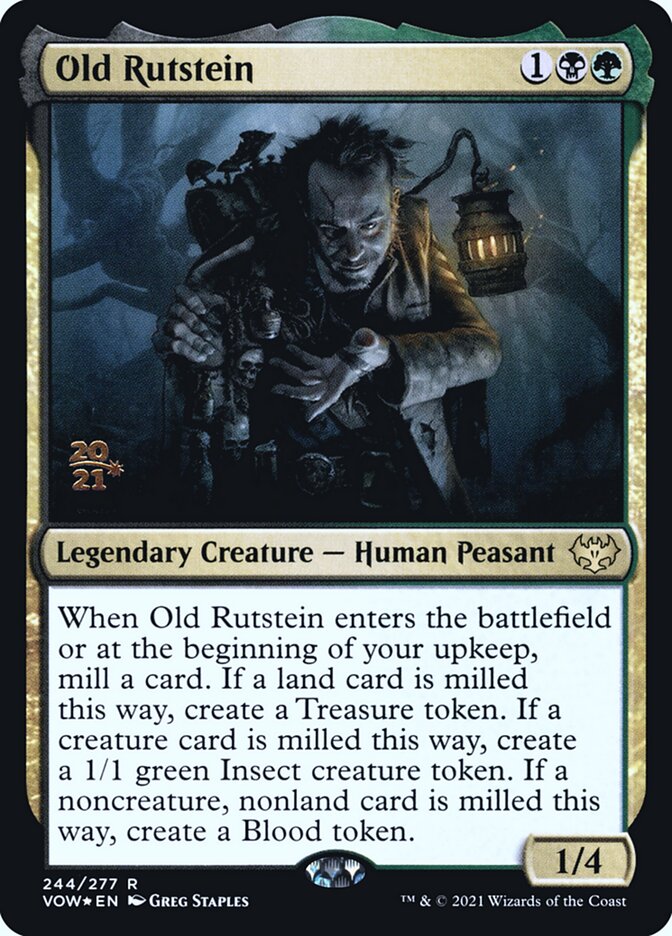 Old Rutstein card front