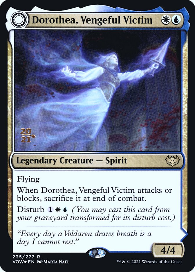 Dorothea, Vengeful Victim card front