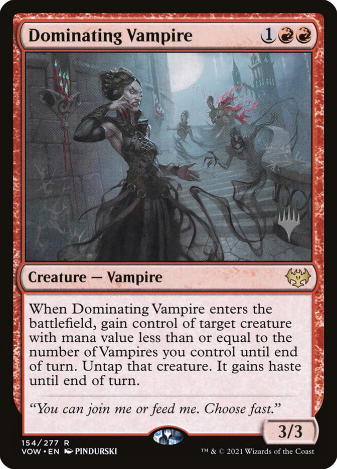 Dominating Vampire card front