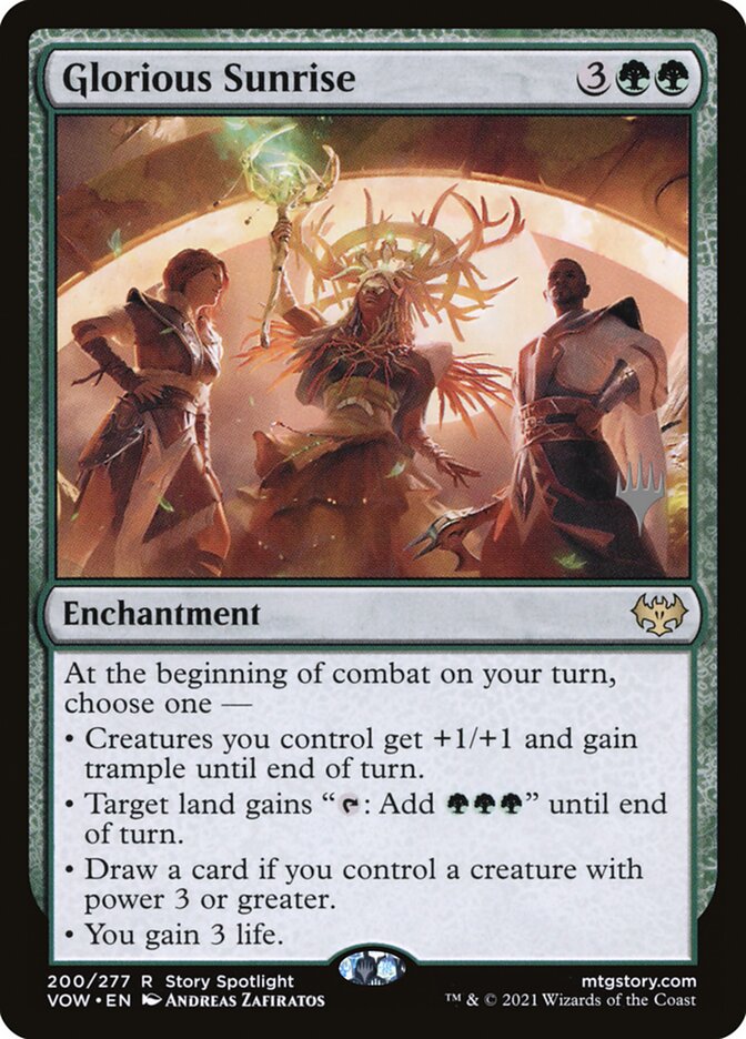 Glorious Sunrise card front