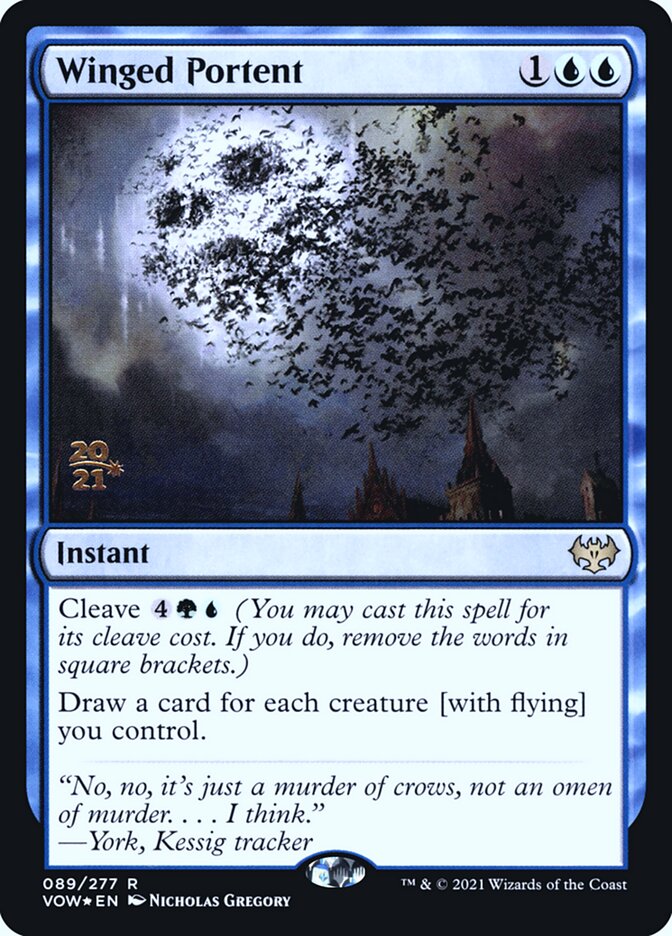 Winged Portent card front