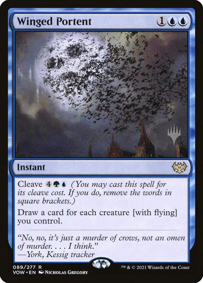 Winged Portent card front