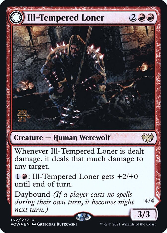 Ill-Tempered Loner card front