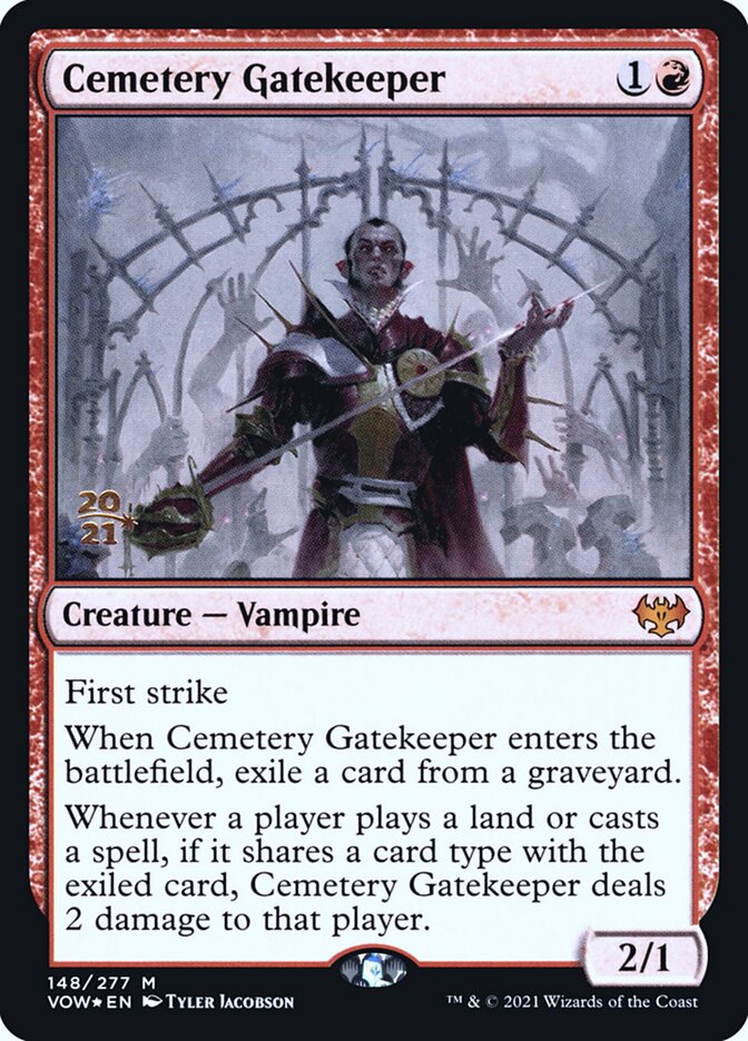 Cemetery Gatekeeper card front