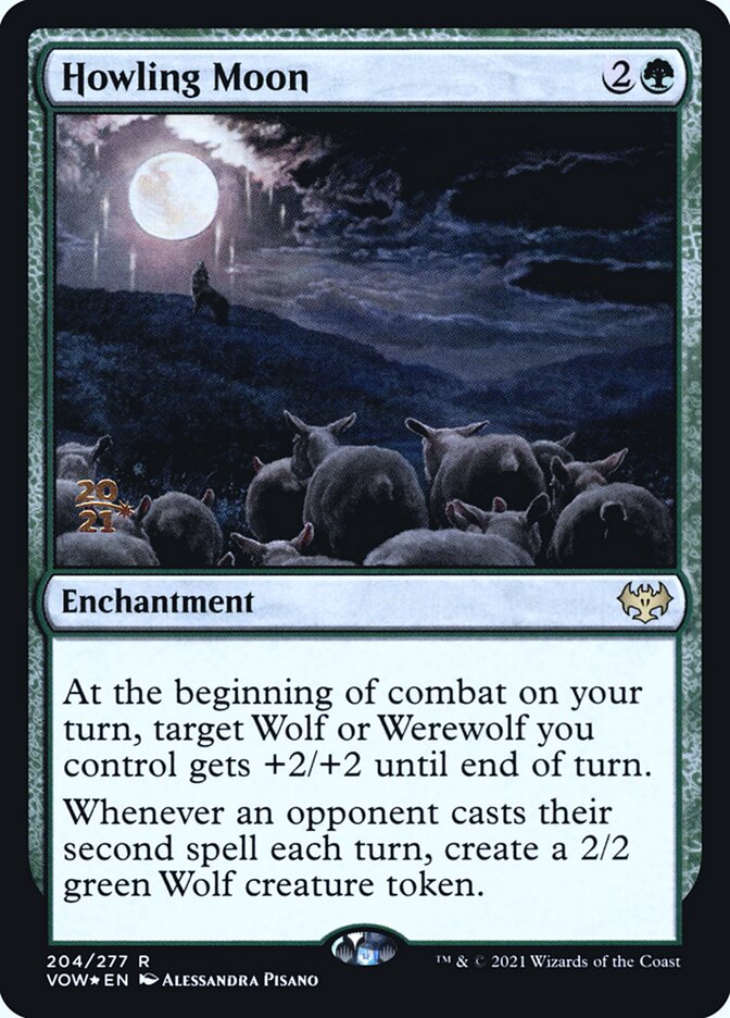 Howling Moon card front
