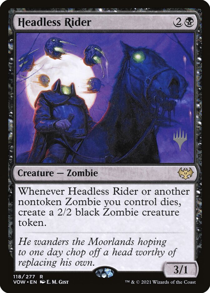 Headless Rider card front