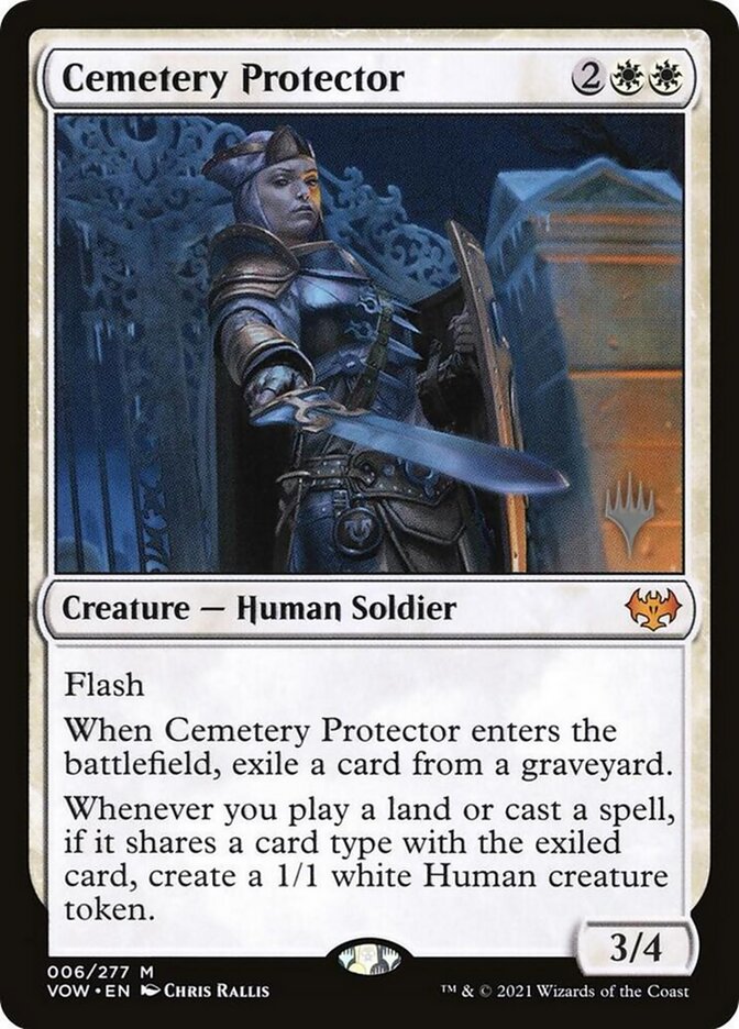 Cemetery Protector card front