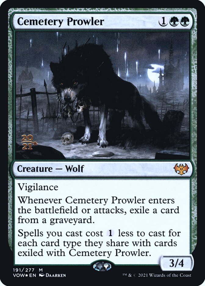 Cemetery Prowler card front