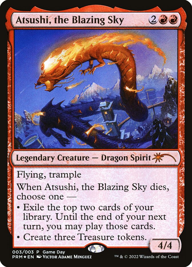 Atsushi, the Blazing Sky card front