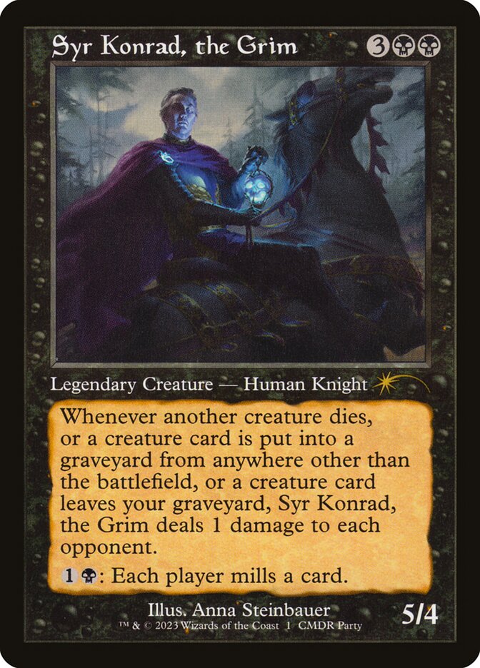 Syr Konrad, the Grim card front