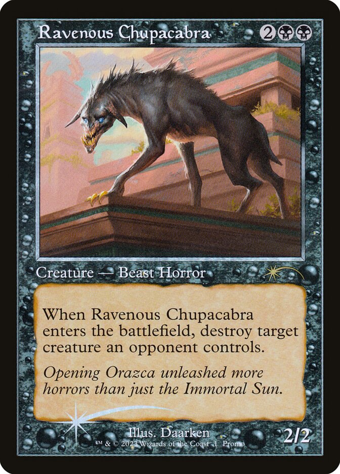 Ravenous Chupacabra card front