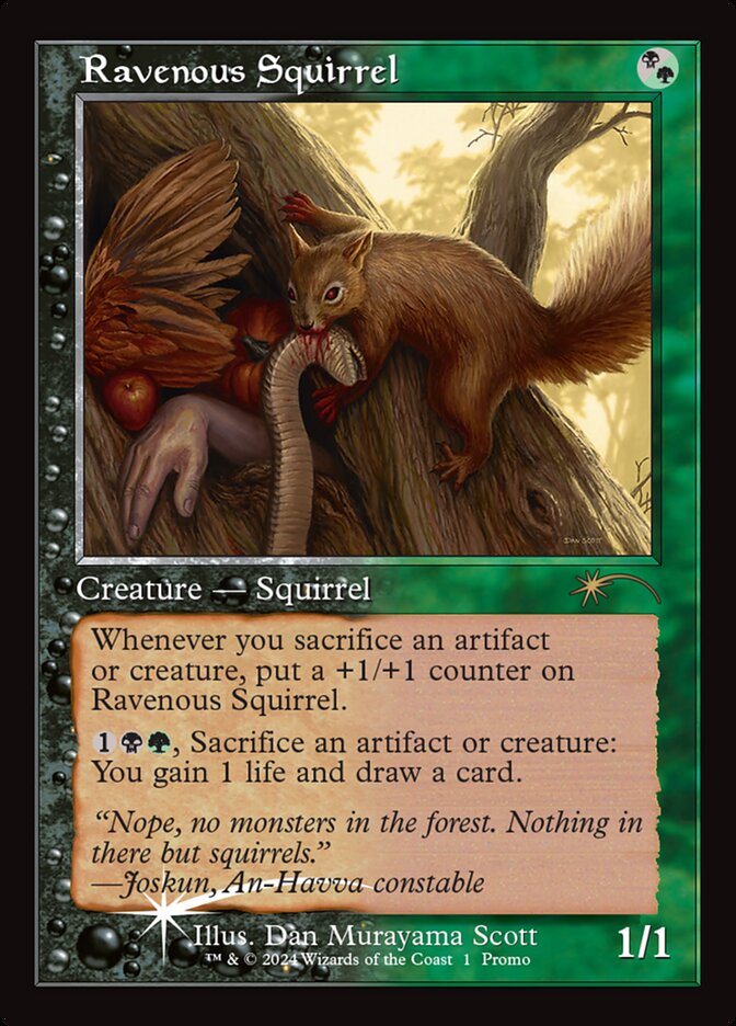 Ravenous Squirrel card front