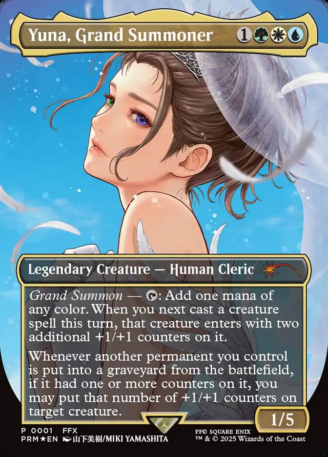 Yuna, Grand Summoner card front