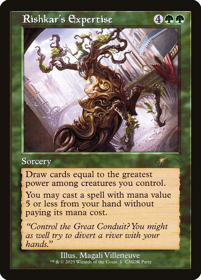 Rishkar's Expertise card front