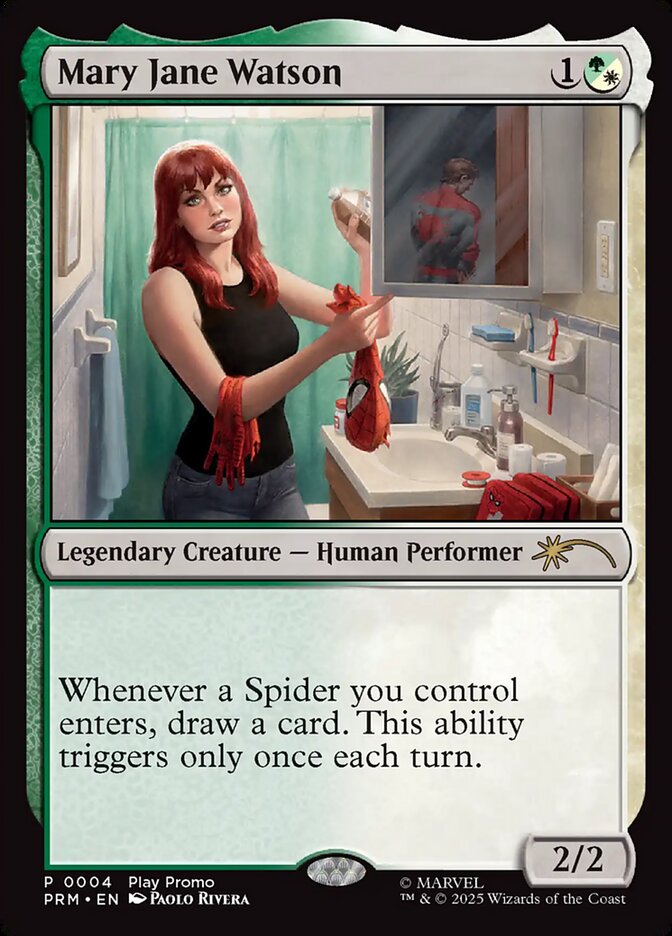Mary Jane Watson card front