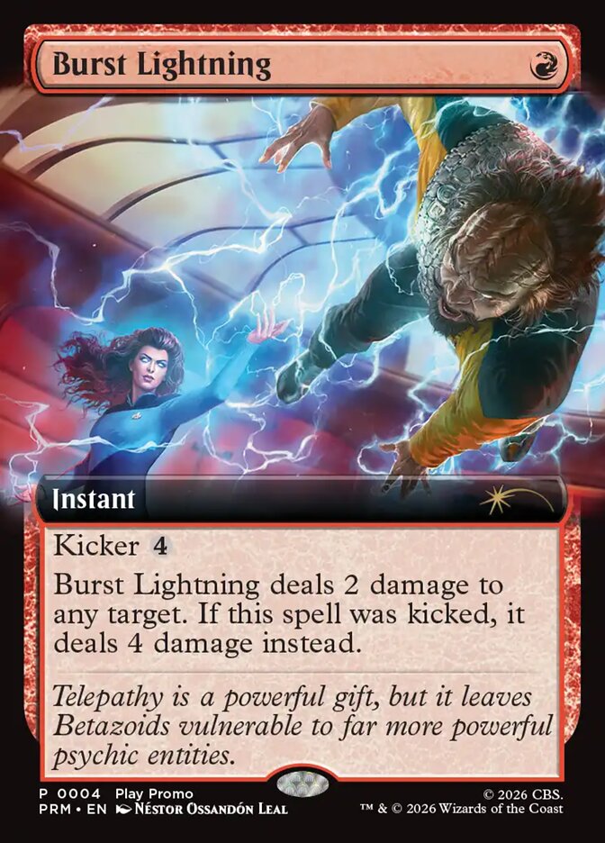 Burst Lightning card front