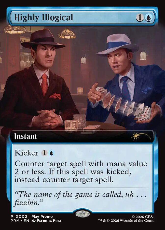 Highly Illogical card front