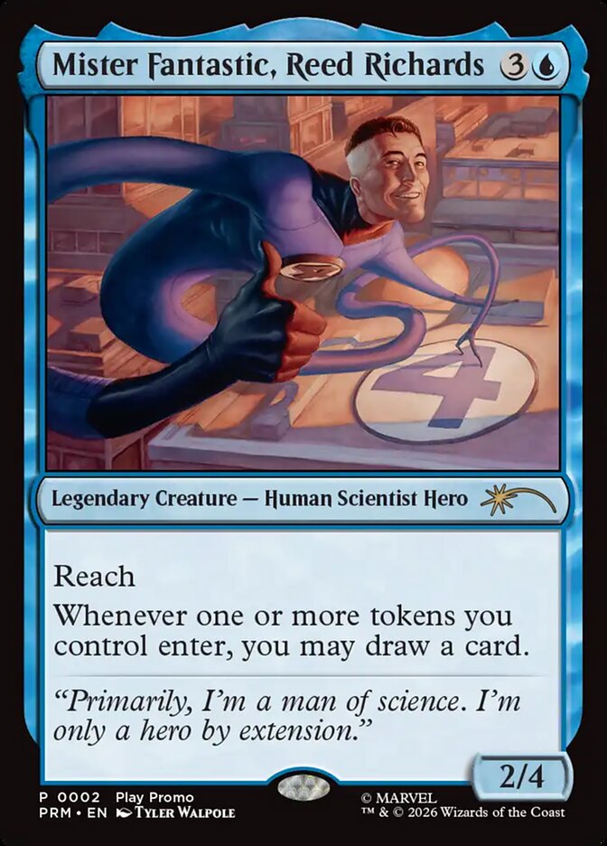 Mister Fantastic, Reed Richards card front