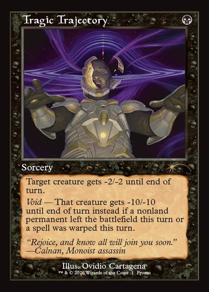 Tragic Trajectory card front