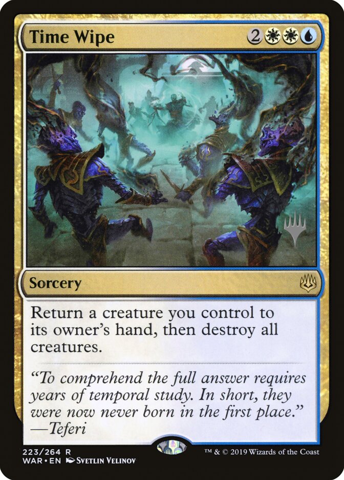 Time Wipe card front