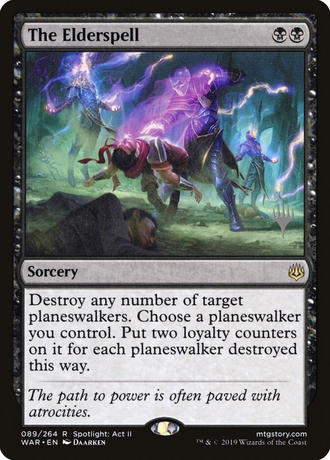 The Elderspell card front