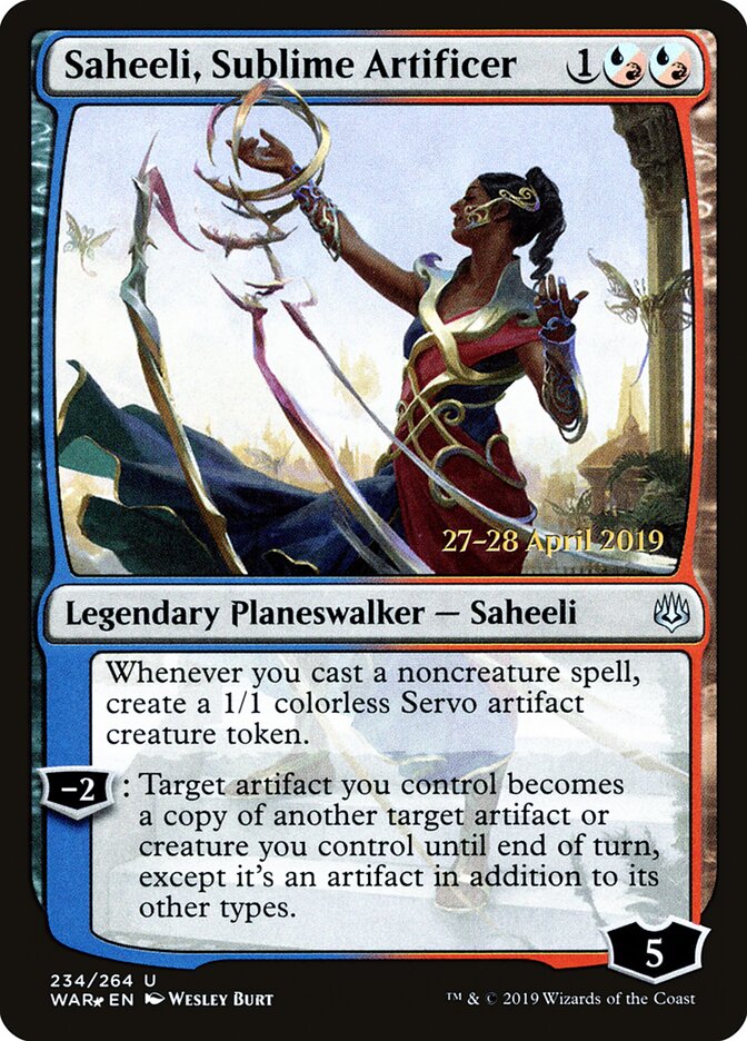 Saheeli, Sublime Artificer card front