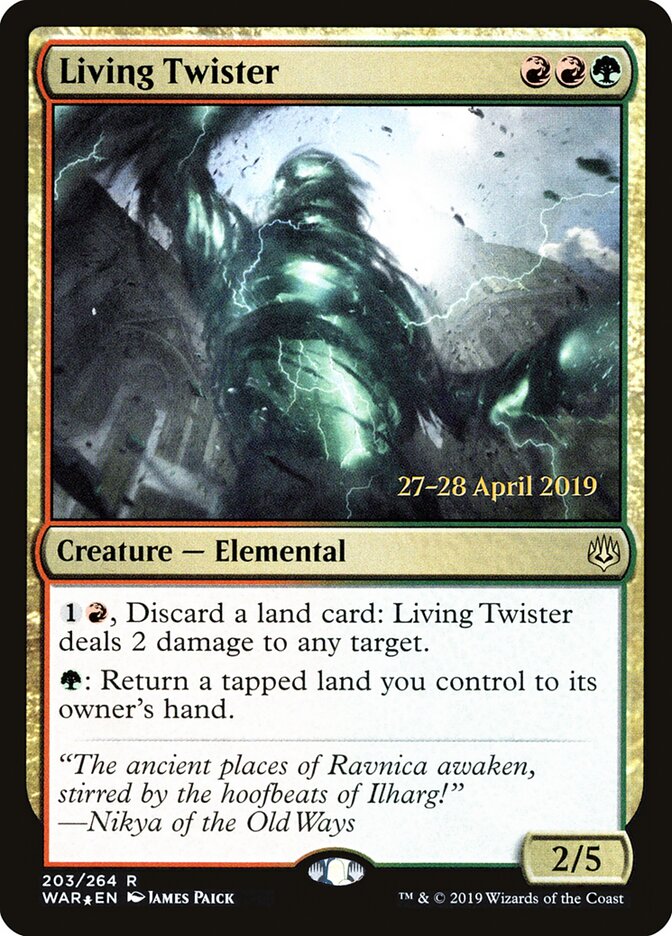 Living Twister card front