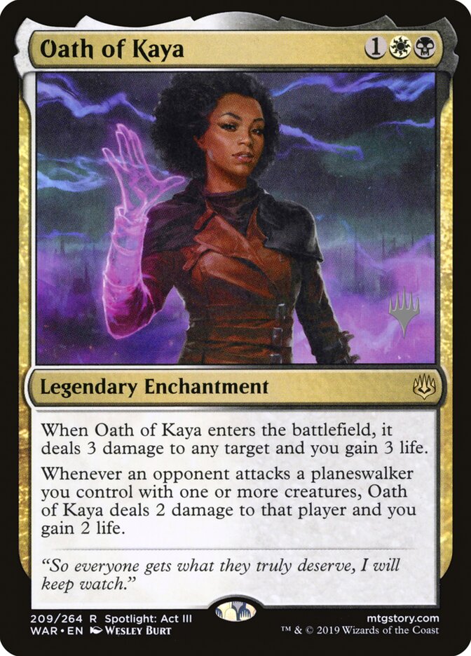 Oath of Kaya card front