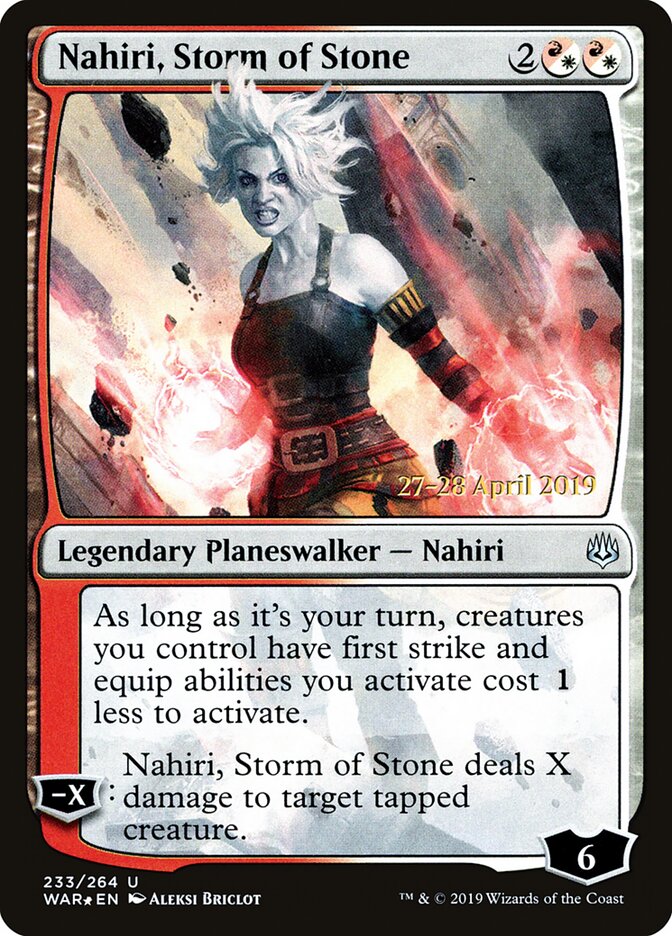 Nahiri, Storm of Stone card front