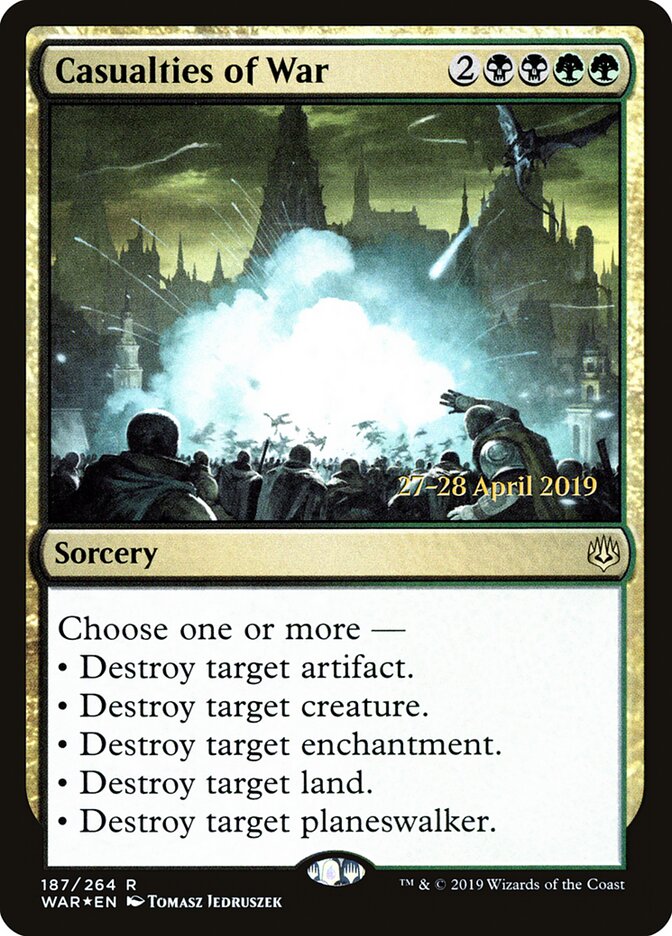 Casualties of War card front