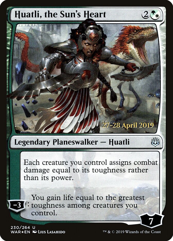 Huatli, the Sun's Heart card front