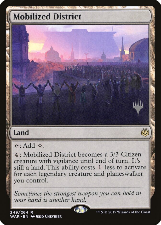 Mobilized District card front