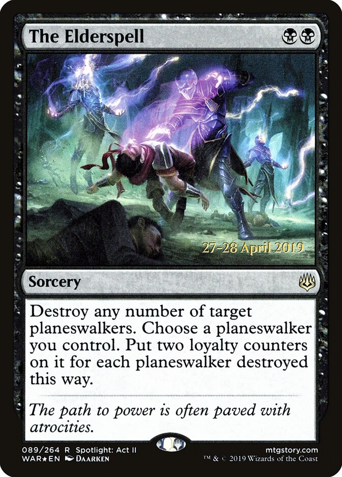 The Elderspell card front