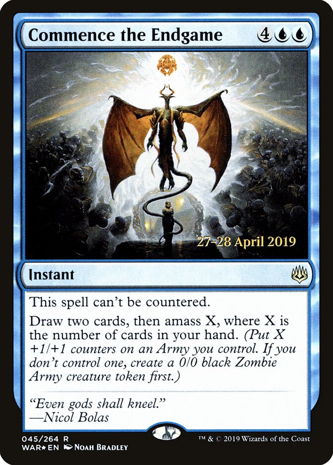 Commence the Endgame card front