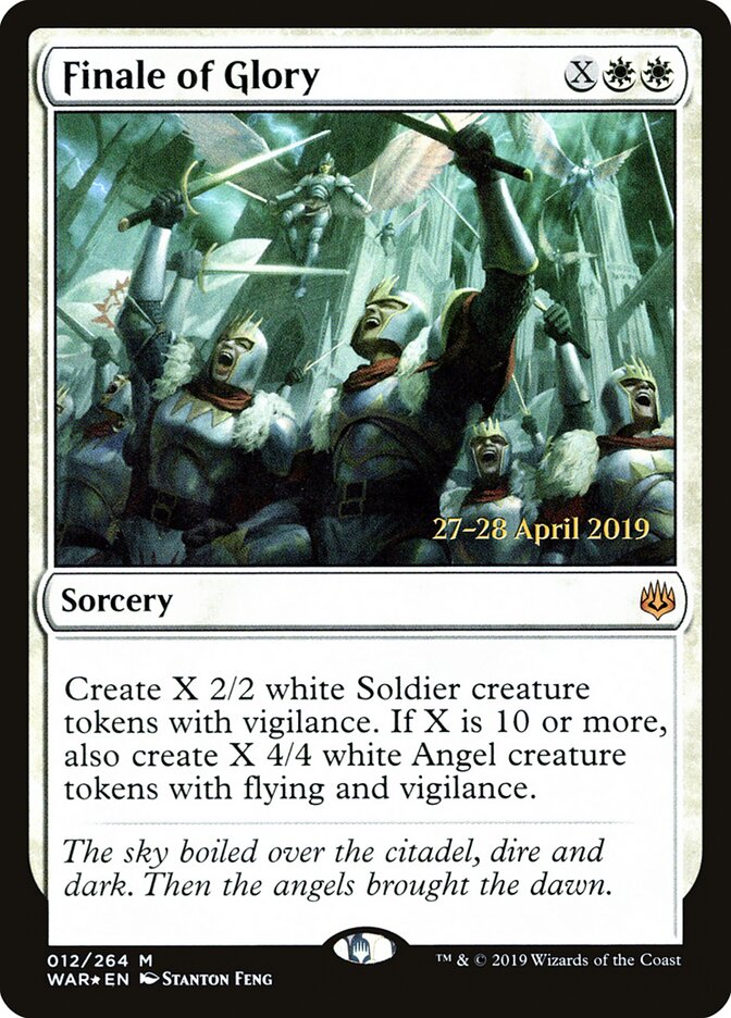 Finale of Glory card front