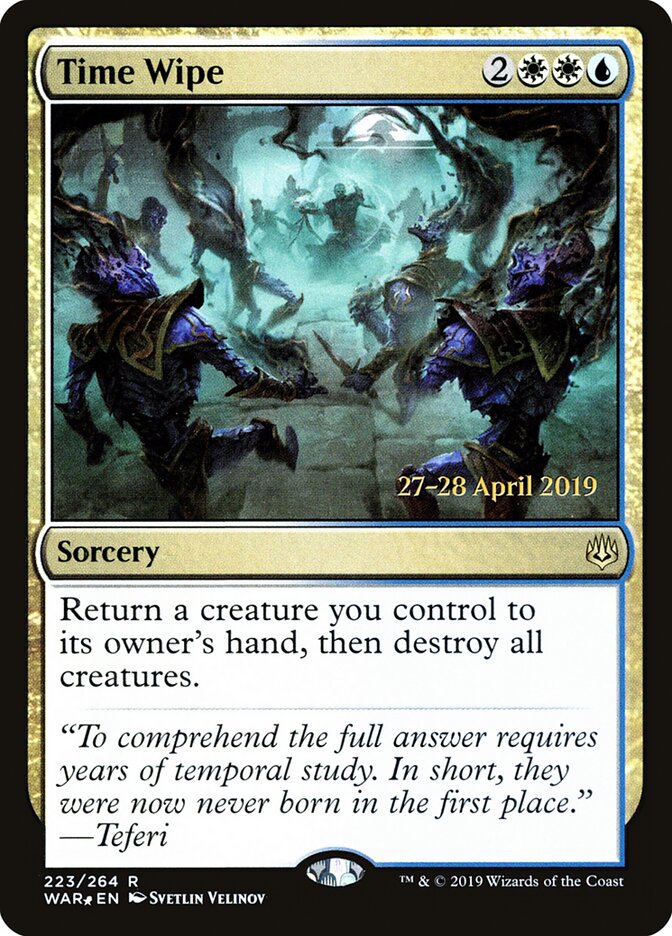 Time Wipe card front
