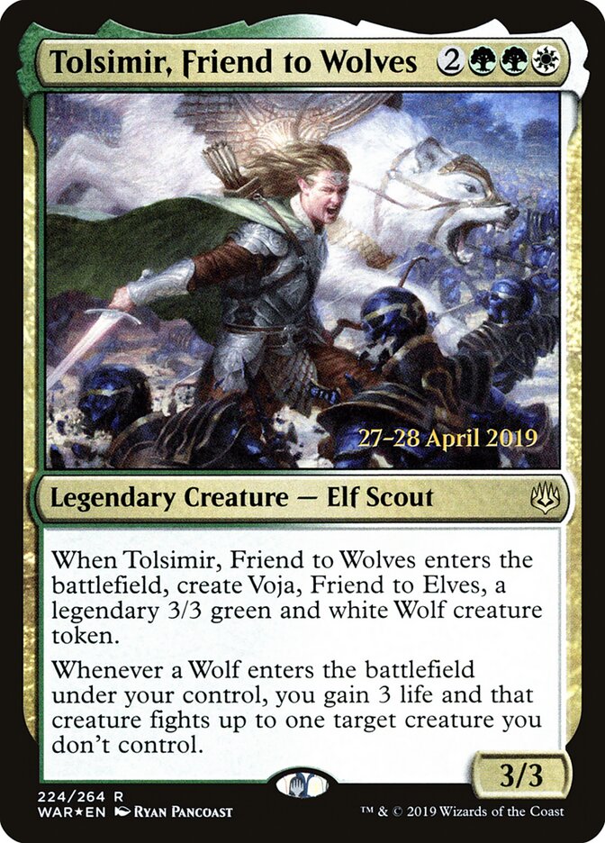 Tolsimir, Friend to Wolves card front