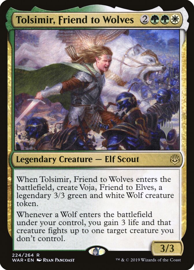 Tolsimir, Friend to Wolves card front