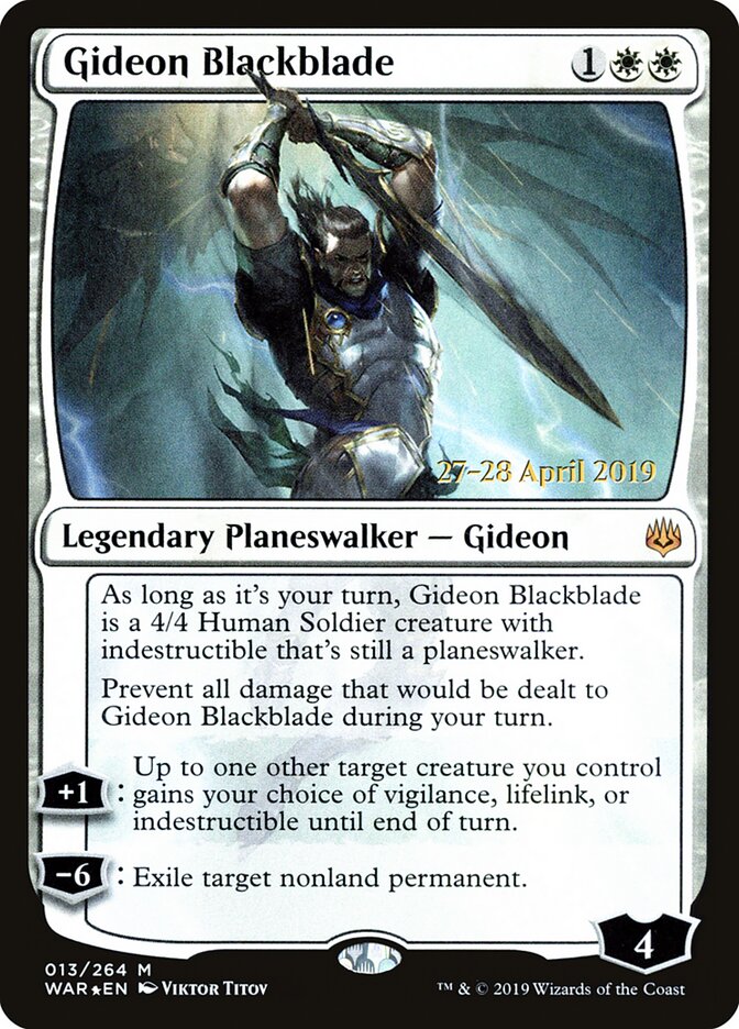 Gideon Blackblade card front