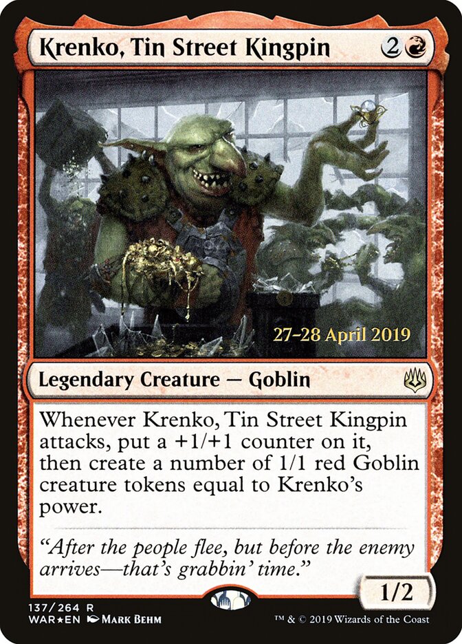 Krenko, Tin Street Kingpin card front