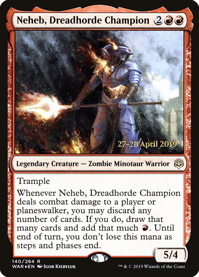 Neheb, Dreadhorde Champion card front