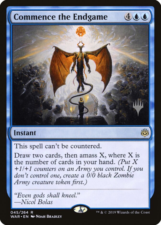 Commence the Endgame card front