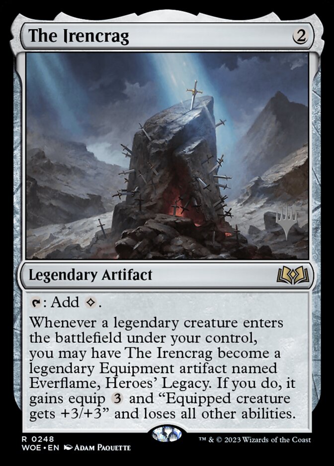 The Irencrag card front