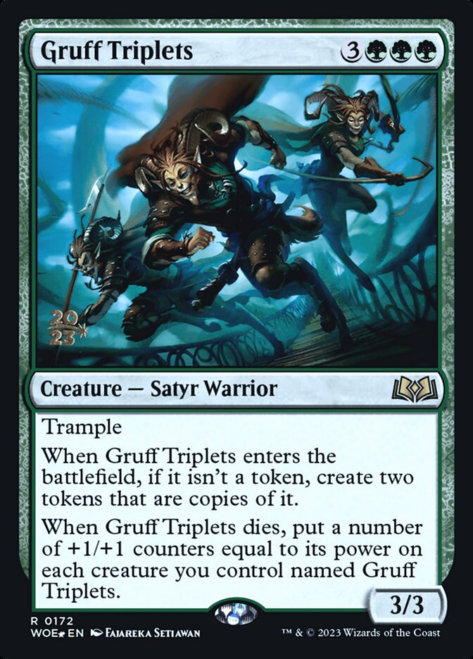 Gruff Triplets card front
