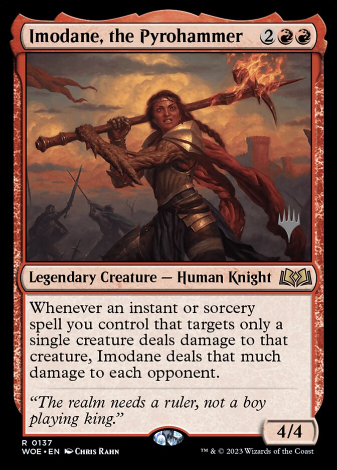 Imodane, the Pyrohammer card front
