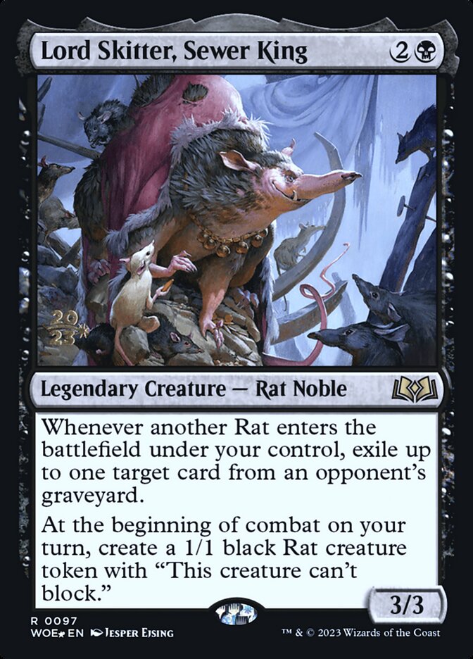 Lord Skitter, Sewer King card front