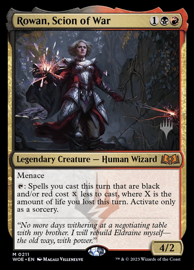 Rowan, Scion of War card front
