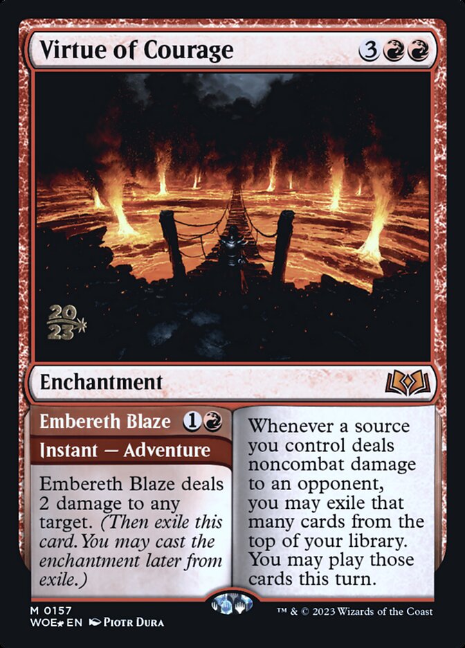 Virtue of Courage card front