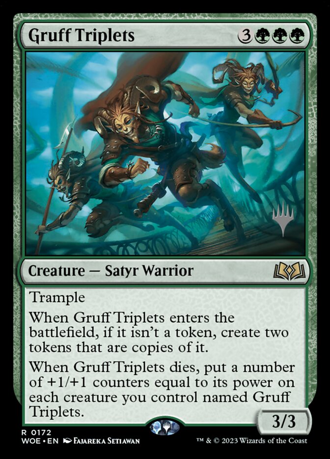 Gruff Triplets card front